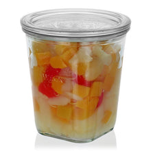 Görseli Galeri görüntüleyiciye yükleyin, Weck 545 ml Quadro Saklama ve Konserve Kavanozu