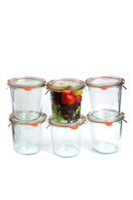 Görseli Galeri görüntüleyiciye yükleyin, Weck 580 ml Mold Saklama ve Konserve Kavanoz Seti 6 Adet