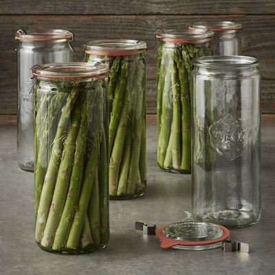 Weck 1040 ml Silindir Saklama Kavanoz Set ( 6 Adet )