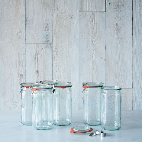 Weck 340 ml Silindir Saklama Kavanoz Set ( 6 Adet )