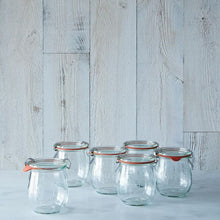Görseli Galeri görüntüleyiciye yükleyin, Weck 220 ml Lale Saklama Kavanoz Set ( 6 Adet )
